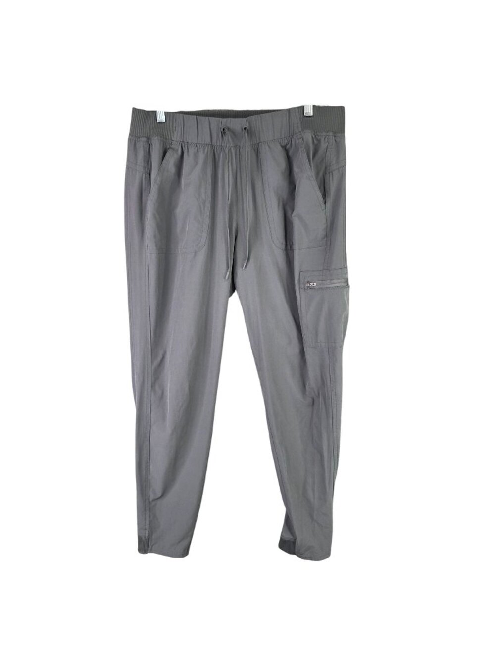 Mens Champion Gray Jogger Pants Elastic Waist 28" Inseam Drawstring Size L